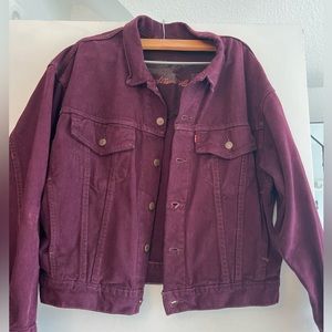 Levis purple denim jacket Size Medium